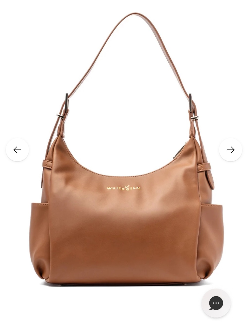 White Elm Camille Hobo Caramel NWT